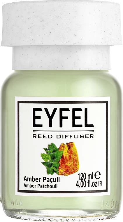 Eyfel Perfume Reed Diffuser Amber Patchouli Ambientador Mikado Con