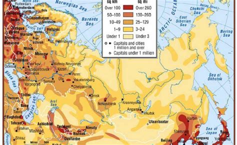 Map Of Russia Population Population Density And Structure Of – Otosection