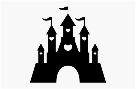 Silhouette Castle Disney Princess Clip Art - Disney Castle Silhouette ...