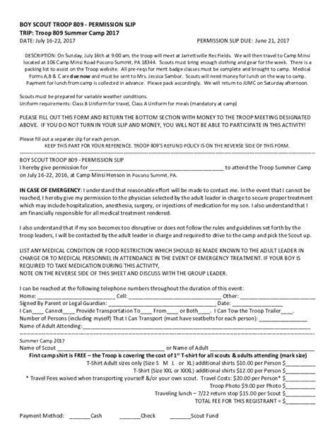 Fillable Online Forms Bsa Troop Jarrettsville Maryland Fax Email