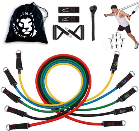 RESISTANCE BANDS SET SimbaWorkout Exercise Home Gym Equipment For Men ...