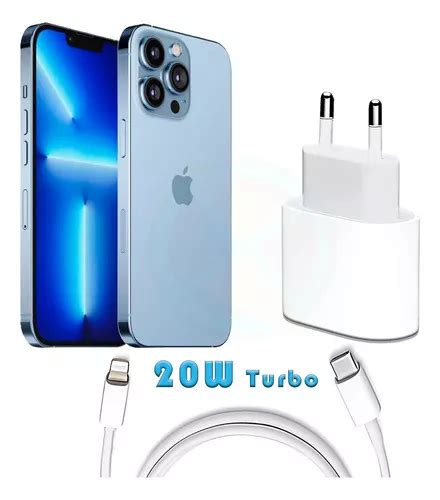 Carregador Turbo 20w Para Iphone 7 8 Plus X Xr 11 12 Pro Max Cor Branco Mercadolivre