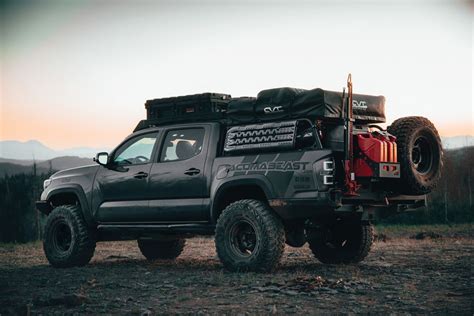 The Tacoma Shows Off The CBI Off Road Rear Bumper With Spare Tire