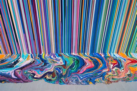 Ian Davenport S Puddle Paintings Honestly Wtf Paint Swatch Art