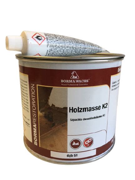 Szpachla do drewna Holzmasse K2 Dąb 51 750 ml ERLI pl