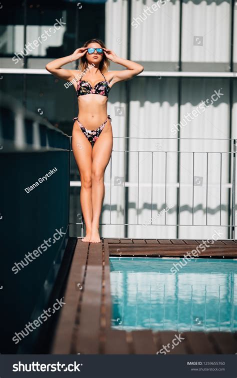 Beautiful Sexy Woman Wearing Bikini Walking Stock Photo Shutterstock