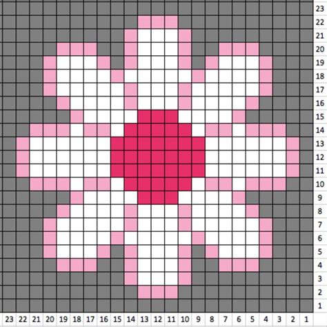 Pixel Flower Pattern