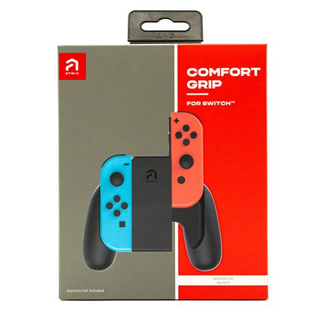 Atrix Joy Con Comfort Grip For Nintendo Switch Black Nintendo