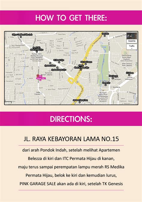 Map of Pink Garage Sale | Jakarta Daydream