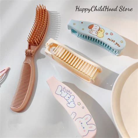 Folding Airbag Hairbrush Cute Cartoon Hairbrush Travel-friendly Hair ...