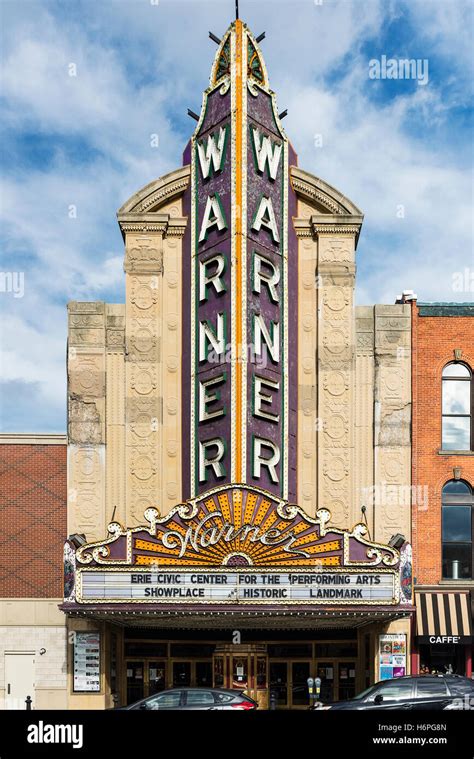 Warner Theatre Erie Pennsylvania Usa Stock Photo Alamy