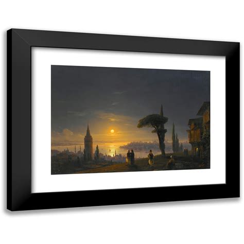 Ivan Konstantinovich Aivazovsky 14x11 Black Modern Framed Museum Art