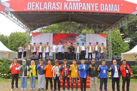 Deklarasi Kampanye Damai 2024 Kapolda Lampung Mari Jaga Kerukunan