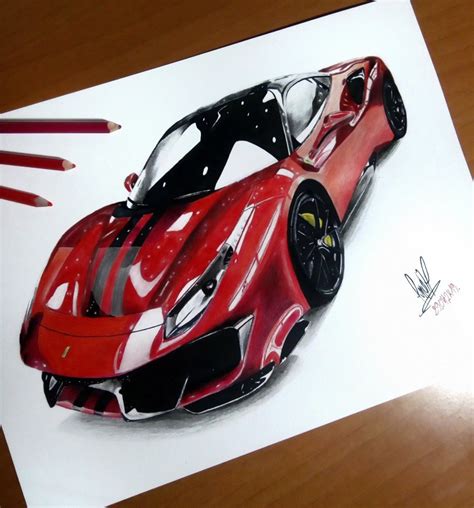 Ferrari 488 Pista Sadekbell Draw To Drive Car Drawings Ferrari