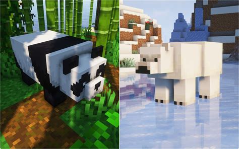 Panda vs Polar bear in Minecraft: How different are the two mobs?