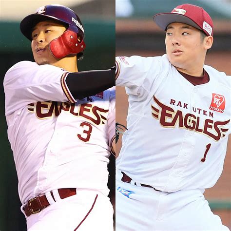 浅村栄斗内野手（左）と松井裕樹投手 ― スポニチ Sponichi Annex 野球