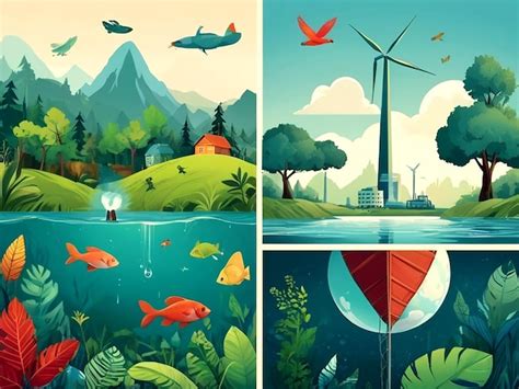 Premium Vector Thematic Illustrations For Environmental Movements And