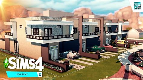 MODERN TOWNHOUSES BASE GAME FOR RENT THE SIMS 4 STOPMOTION NO