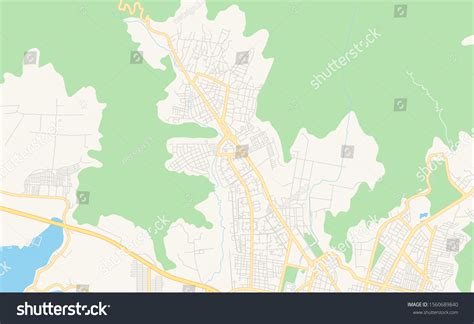 Printable Street Map El Limon Venezuela Stock Vector (Royalty Free) 1560689840 | Shutterstock