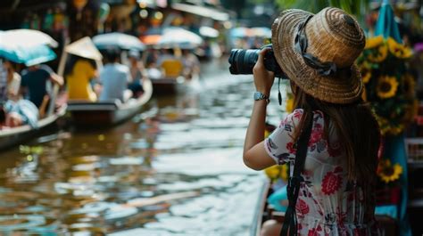 Premium Photo A Solo Traveler Capturing Photographs Of The Floating