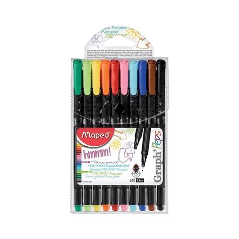 Caneta Fineliner Mm Cores Graph Peps Maped Submarino