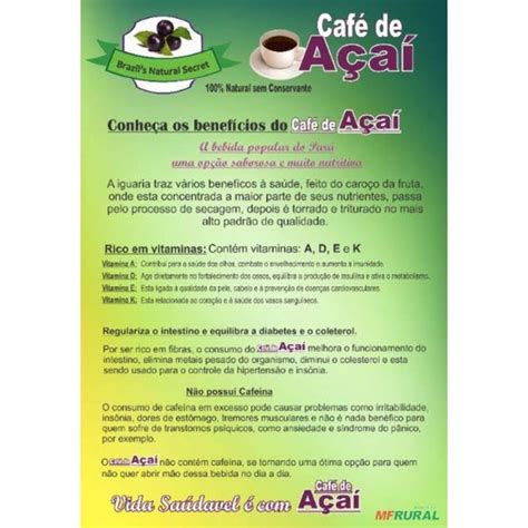 Café De Açaí 500g Shopee Brasil