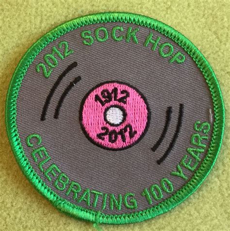 Girl Scouts Southeast Florida 100th Anniversary Patch 2012 Sock Hop