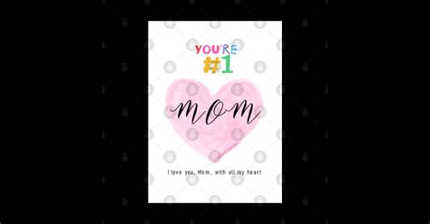 Love You Mom Card By Hyunah Yi Birthday Special Day Love Card Happy