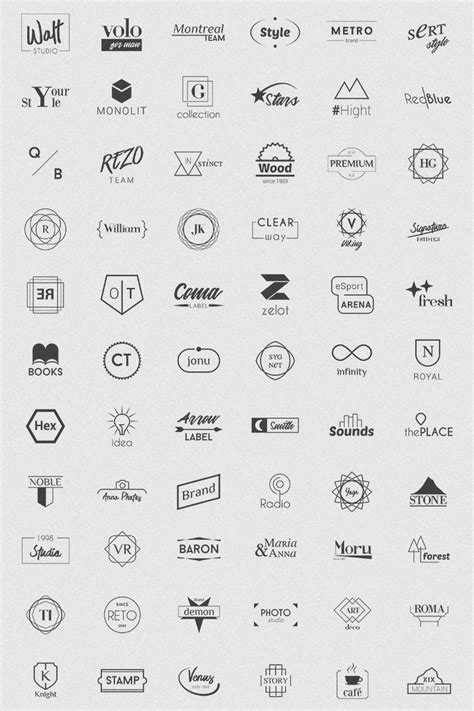 100 Minimalistic Logos Logo Template - TemplateMonster | Simple logo ...