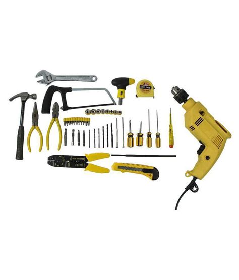 Buildskill W Mm Reversible Corded Drill Kit With Accessories