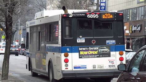 Mta New York City Bus 2007 Orion Vii 2nd Generation Hybrid 6895 On The Q20a Bus Youtube