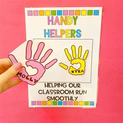 Teacher The Young Educator On Instagram “⁣handy Helpers Freebie 👋💃🏼