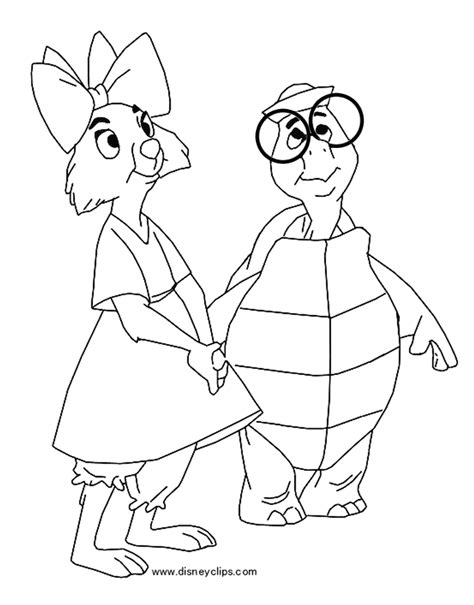 Disney's Robin Hood Coloring Pages (2) | Disneyclips.com