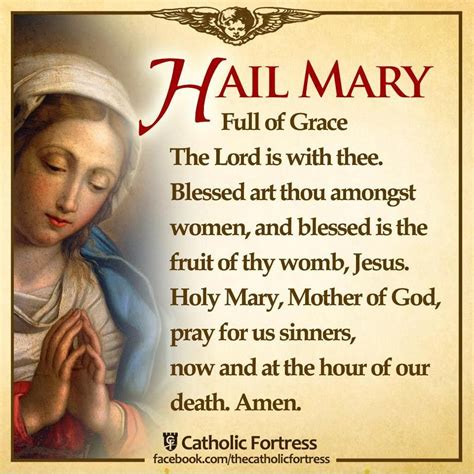 Hail Mary Prayer Printable