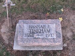 Hannah Elizabeth Tinkham Homenaje De Find A Grave