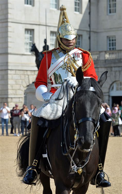 Historians explain the traditional roles of the elite london cavalry guards 24