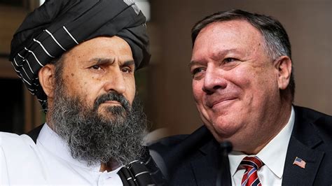 Pompeo Talibans Baradar Discuss Afghan Peace Process Taliban News