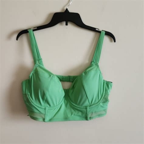 Adore Me Swim Adore Me Daeny Contour Plus Swim Top Bikini Top Absinthe Green 38ddd Poshmark