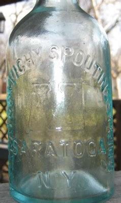 1860s Mineral Water Saratoga Vichy Spouting Spring Saratoga Ny