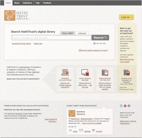 Hathitrust Digital Library Fortext