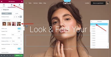 Coiffure Elementor Theme How To Edit The Header Slider Vamtam Help Desk