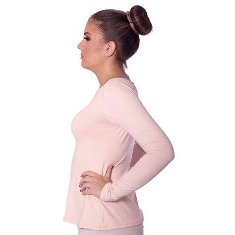 Kit Mãe e Filha Blusas FICALINDA Nude Manga Longa Decote Canoa EVASÊ