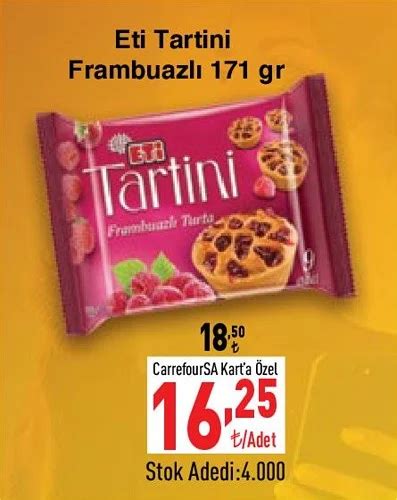 Eti Tartini Frambuazlı 171 gr İndirimde Market