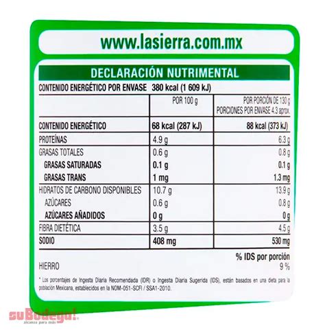 Frijol Bayo Entero La Sierra Gr Subodega Alcanza Para M S