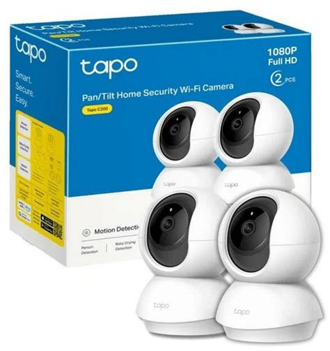 TAPO-C200P2 TP-Link Tapo C200P2 Pan/Tilt Home Security Wi-Fi Camera, 2 ...