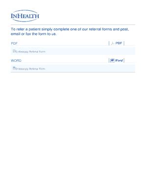 Fillable Online Pdf Endoscopy Referral Form Word Endoscopy Referral