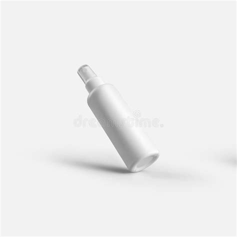 Mockup Of A White Plastic Vial For Perfume Antiseptic Spray Bottle