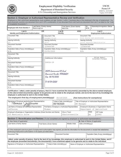 Printable 1 9 Form 2023 Hot Sex Picture