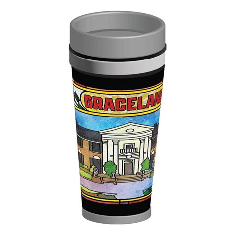 Graceland Stained Glass Travel Tumbler Graceland Official Store