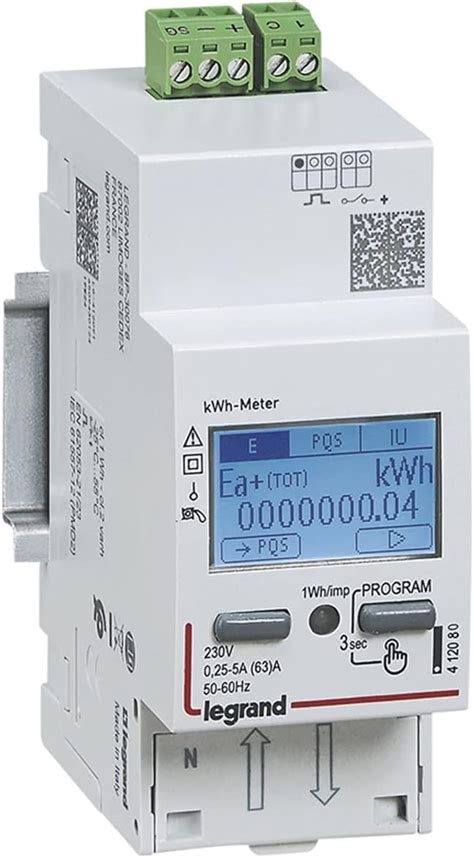 412080 Compteur modulaire monophasé EMDX³ non MID raccordement direct